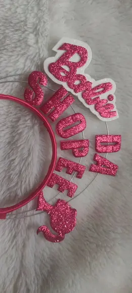 1 Tiara Barbie (pode Mudar Frase ou Cor