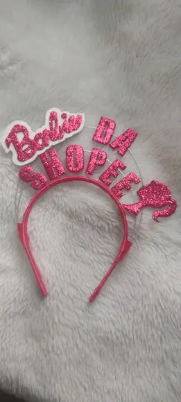 1 Tiara Barbie (pode Mudar Frase ou Cor