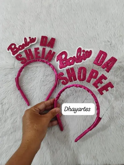 1 Tiara Barbie (pode Mudar Frase)