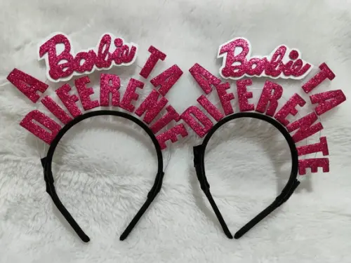 1 Tiara Barbie (pode Mudar Frase)
