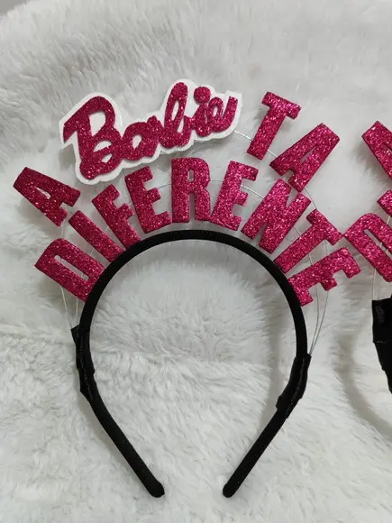 1 Tiara Barbie (pode Mudar Frase)