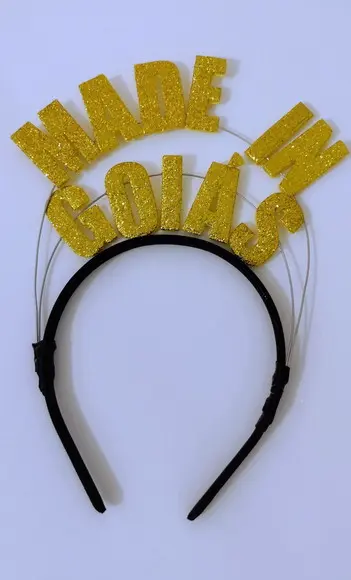 1 Tiara Made In (faço Qualquer Palavra/cor)