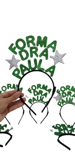 1 Tiara Personalizada (qualquer Frase)