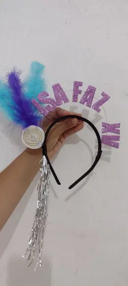 1 Tiara Personalizada Frases/ Faço Qualquer Frase
