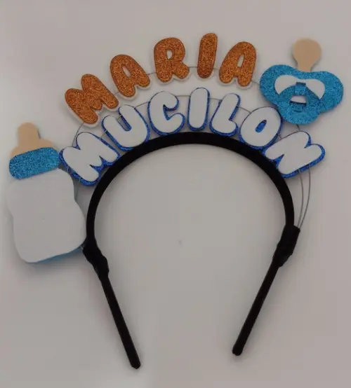 1 Tiara Personalizada Maria Mucilon
