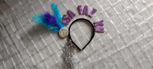 1 Tiara Personalizada Frases/ Faço Qualquer Frase
