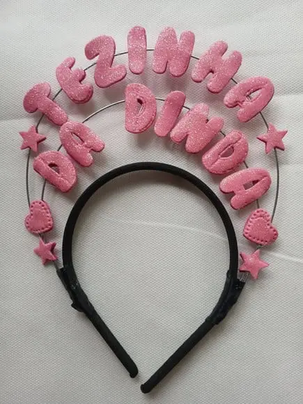 1 Tiara Personalizada para Chegada do Bebê