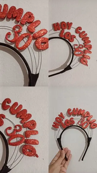 1 Tiara Personalizada para Aniversario