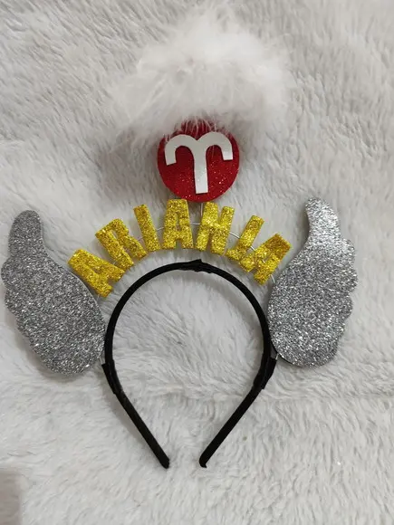 1 Tiara Signo Libras Faço Qualquer Signo