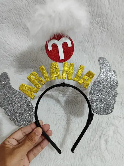 1 Tiara Signo Libras Faço Qualquer Signo