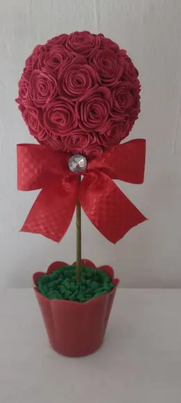 11 Topiaria Rosas(pode Mudar Cor)