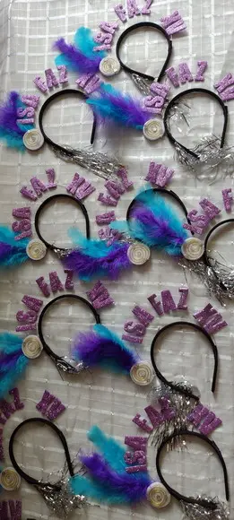15 Tiaras 15 Anos com Penas/penunges