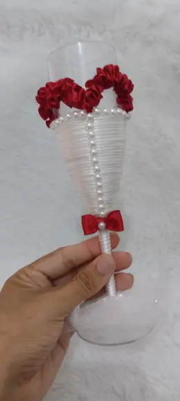 2 Taças Personalizadas Casamento (ppde Mudar a Cor)