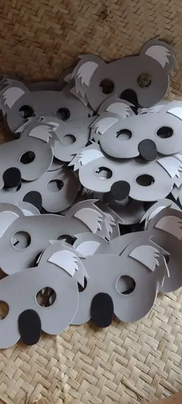20 Mascaras Koala (faço Qualquer Bichinho)