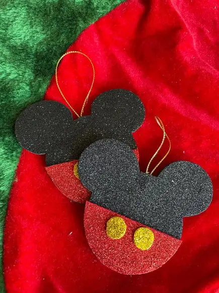 20 Pingentes para Natalinos Turma do Mickey