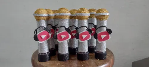 30 Tubetes Microfone Tema Youtube
