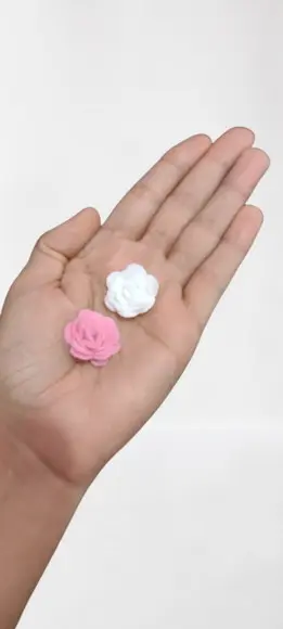 Florzinhas de Feltro Aspiral 6cm (11 Flores )