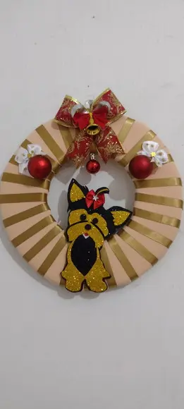 Guirlanda Pet Tema Natal Yorkshire