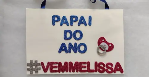 Plaquinha e Tiara para Chá de Fraldas