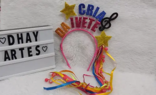 Tiara Carnaval Personalizada Cria da Ivete