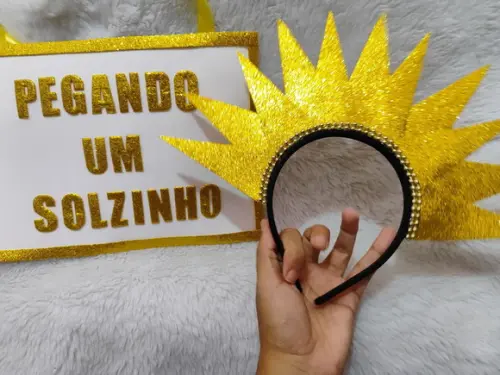 Tiara Personalizada + Plaquinha Cabaré (faço Qualquer Frase)