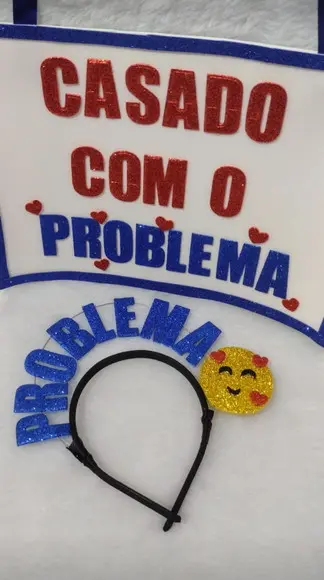 Tiara+plaquinha Personalizada com Frases para Festas