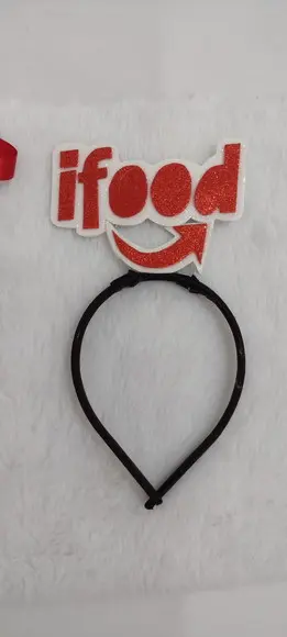 Tiara+plaquinha Personalizada com Frases para Festas