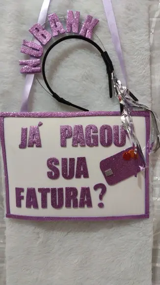 Tiara+plaquinha Personalizada com Frases para Festas