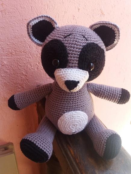 Guaxinim amigurumi