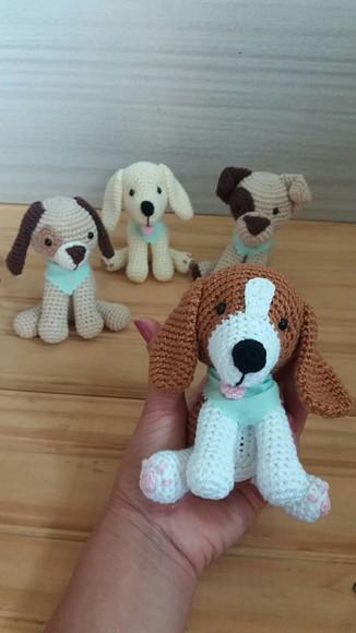 Kit Mini Cachorro Amigurumi