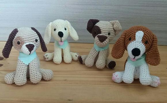 Kit Mini Cachorro Amigurumi