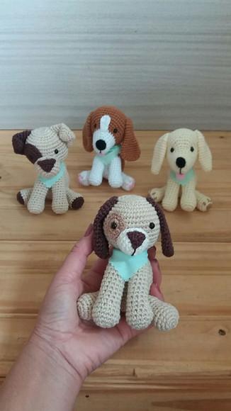 Kit Mini Cachorro Amigurumi