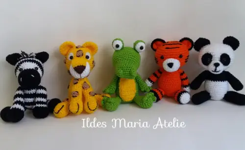 Bichinhos miniatura de crochê