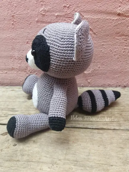 Guaxinim amigurumi