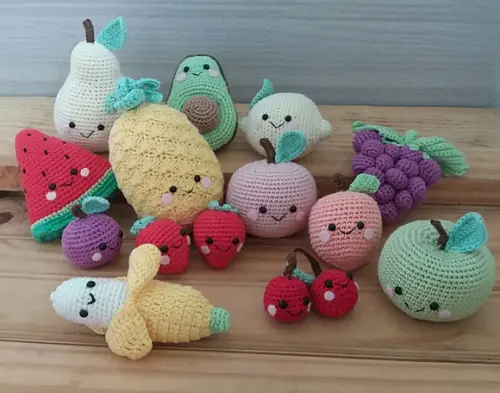 Kit Frutinhas Amigurumi