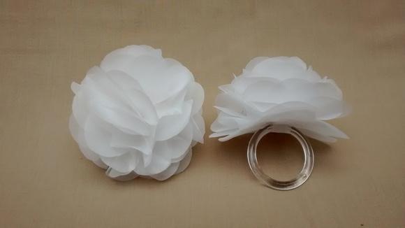 Porta guardanapo Flor Branca