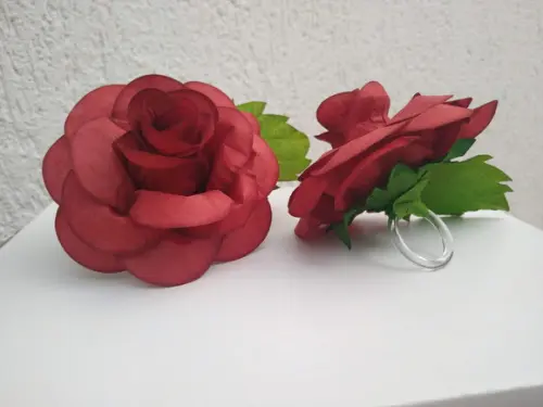 Porta Guardanapo Rosa -vermelho Natal - Kit C/6 Unid.
