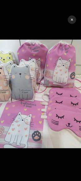 0010 - Kit Festa do Pijama Gatinhos