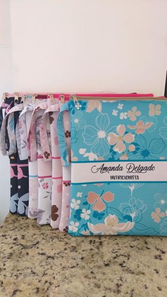 Porta Jaleco Estampa floral