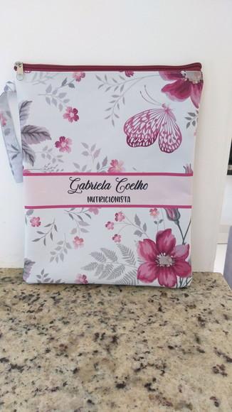 Porta Jaleco Estampa floral