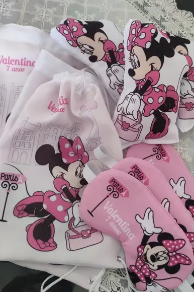 0015 - Kit Festa do Pijama/acampa Dentro Minnie