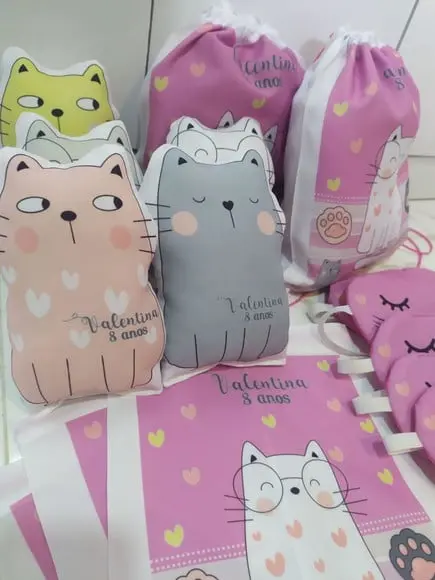 Kit Festa do Pijama Gatinhos
