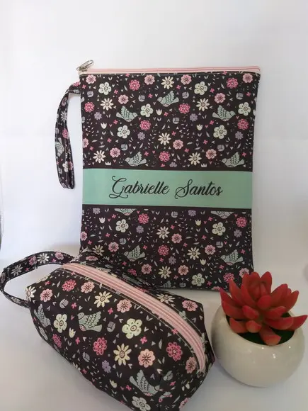 kit Porta Jaleco + Necessaire