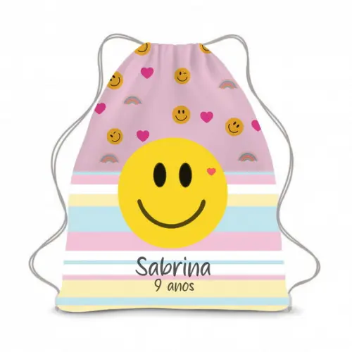 Mochilinha Smile - Mochila-saco