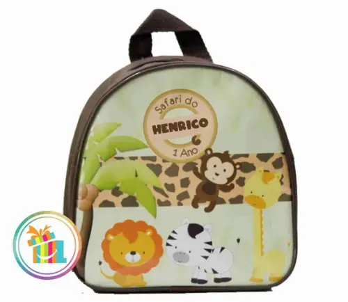 Mochilinha Personalizada Safari