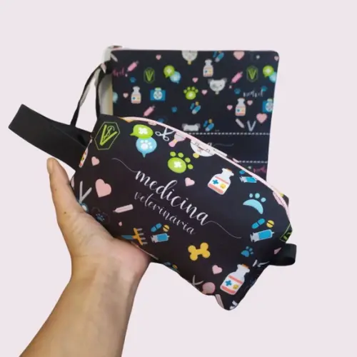 Porta Jaleco e Necessaire Box
