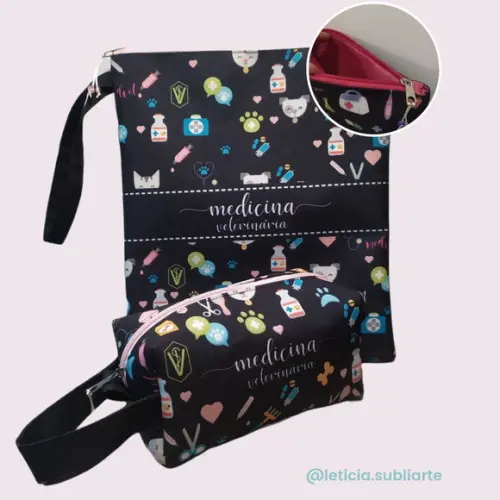 Porta Jaleco e Necessaire Box