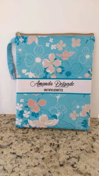 Porta Jaleco Estampa floral