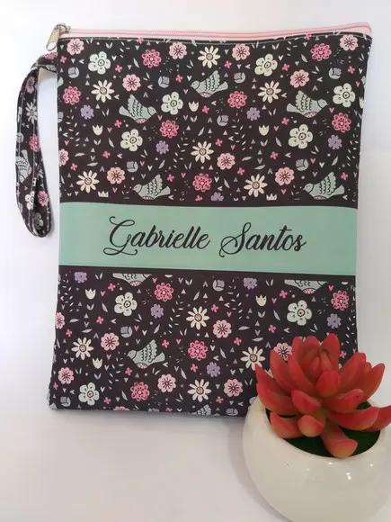 Porta Jaleco Floral