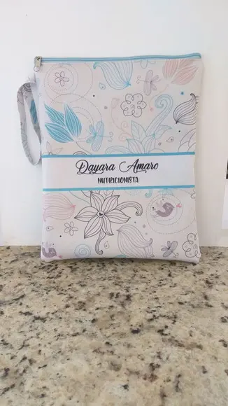 Porta Jaleco Estampa floral
